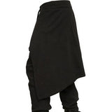 Déguisement Pantalon Noir Large en Patchwork Punk Costume d'Halloween