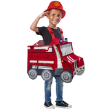 Déguisement Enfant Pompier+Chauffeur de Camion Costume Rouge