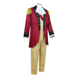 Déguisement George Washington Tenue Président Rouge Adute pour Halloween Carnaval