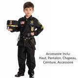 Déguisement Enfant Police Prisonnier Pompier Uniforme Costume Halloween