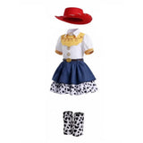 Déguisement Fille Jessie Film Robe Blanche et Bleue Enfant pour Halloween