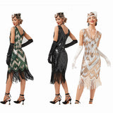 Déguisement 1920S Vintage Sequin Fringe Robe Gatsby Party Disco Costume