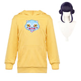 Déguisement Enfant&Adulte KPop Demon Hunters Huntrix Zoey Sweat-shirt à Capuche Jaune Costume