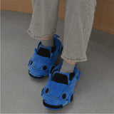 30CM Adulte&Enfant Chaussons de Voiture Bleus Pour Halloween
