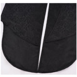Déguisement Manteau Mi-Long Noire à Queue d'Hirondelle Style Gothique Steampunk Rétro Homme