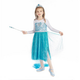 Déguisement Fille La Reine des Neiges Elsa Princesse Robe pour Mardi Gras Ver.B