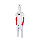 Déguisement Cuisinier Tablier et T-shirt Blanc Homme pour Halloween