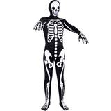Déguisement Enfant&Adulte Horreur Squelette Tenue en Groupe Costume d'Halloween