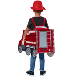 Déguisement Enfant Pompier+Chauffeur de Camion Costume Rouge