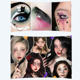 Accessoire Peinture Corporelle Hydrosoluble pour Maquillage Scénique Halloween 15/42 Couleurs