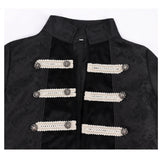 Déguisement Manteau Mi-Long Noire à Queue d'Hirondelle Style Gothique Steampunk Rétro Homme