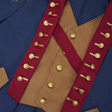 Déguisement George Washington Tenue Président Bleue avec Chapeau Adute pour Halloween