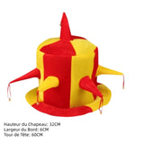 Accessoires Clown Déguise Chapeau/Lunettes/Faux Nez/Perruque Colorée/Masque Ensemble