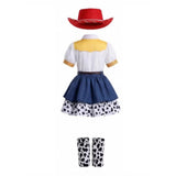 Déguisement Fille Jessie Film Robe Blanche et Bleue Enfant pour Halloween