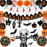 Accessoire Ballon Bunting Décoration Squelette Pour Halloween