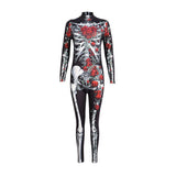 Déguisement Enfant&Adulte Horreur Squelette Tenue en Groupe Costume d'Halloween