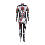 Déguisement Enfant&Adulte Horreur Squelette Tenue en Groupe Costume d'Halloween