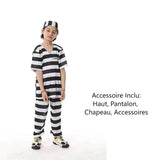 Déguisement Enfant Police Prisonnier Pompier Uniforme Costume Halloween
