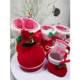 6-14CM Décoration de Chaussette de Noël Sac Cadeau Suspendu