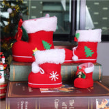 6-14CM Décoration de Chaussette de Noël Sac Cadeau Suspendu