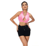 Déguisement Femme Y2K Débardeur Crop Top Costume Rose