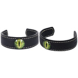 Accessories Bracelet Vintage en Cuir de Vache de Couleur Noir/Brun/Kaki