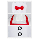 Déguisement Cuisinier Tablier et T-shirt Blanc Homme pour Halloween
