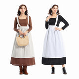 Déguisement Femme Maid Robe Coloniale Costume Médiéval