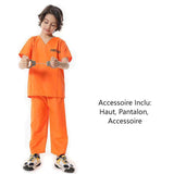 Déguisement Enfant Police Prisonnier Pompier Uniforme Costume Halloween