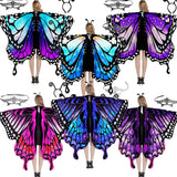 Déguisement Enfant&Femme Cape à Ailes de Papillon Costume pour Halloween