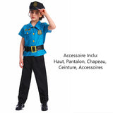 Déguisement Enfant Police Prisonnier Pompier Uniforme Costume Halloween