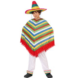 Déguisement Enfant/Adulte Poncho Mexicain Ensemble Pour Activité Familiale Fête