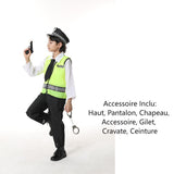 Déguisement Enfant Police Prisonnier Pompier Uniforme Costume Halloween