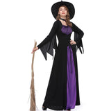 Déguisement Femme Set de Sorcières Violettes d'Halloween