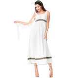 Déguisement Robe Blanche Romain Antique Costume de Couple pour Halloween