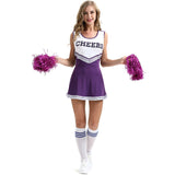 Déguisement Femme Pom Pom Girls Cheerleading Tenue Costume Pour la Danse