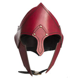 Accessoire Casque en Cuir Médiéval Renaissance Rouge Femme pour Halloween