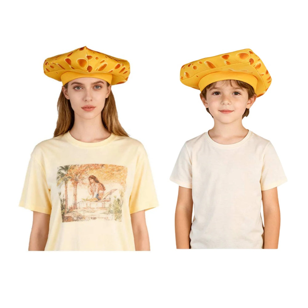 Adulte & Enfant Chapeau Jaune de Gâteau au Fromage Accessorie