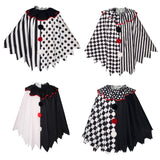 Cosplay Costume Art the Clown Terrifier Film Cosplay Cape Noire et Blanche Homme
