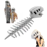 Accessoire Coiffe de Costume de Squelette Dinosaure pour Soirées à Thème Bals Masqués Adulte et Enfant