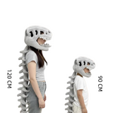 Accessoire Coiffe de Costume de Squelette Dinosaure pour Soirées à Thème Bals Masqués Adulte et Enfant