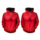 Déguisement Adulte Avatar Neytiri Pullover/Zipper Sweat-shirt Costume Rouge