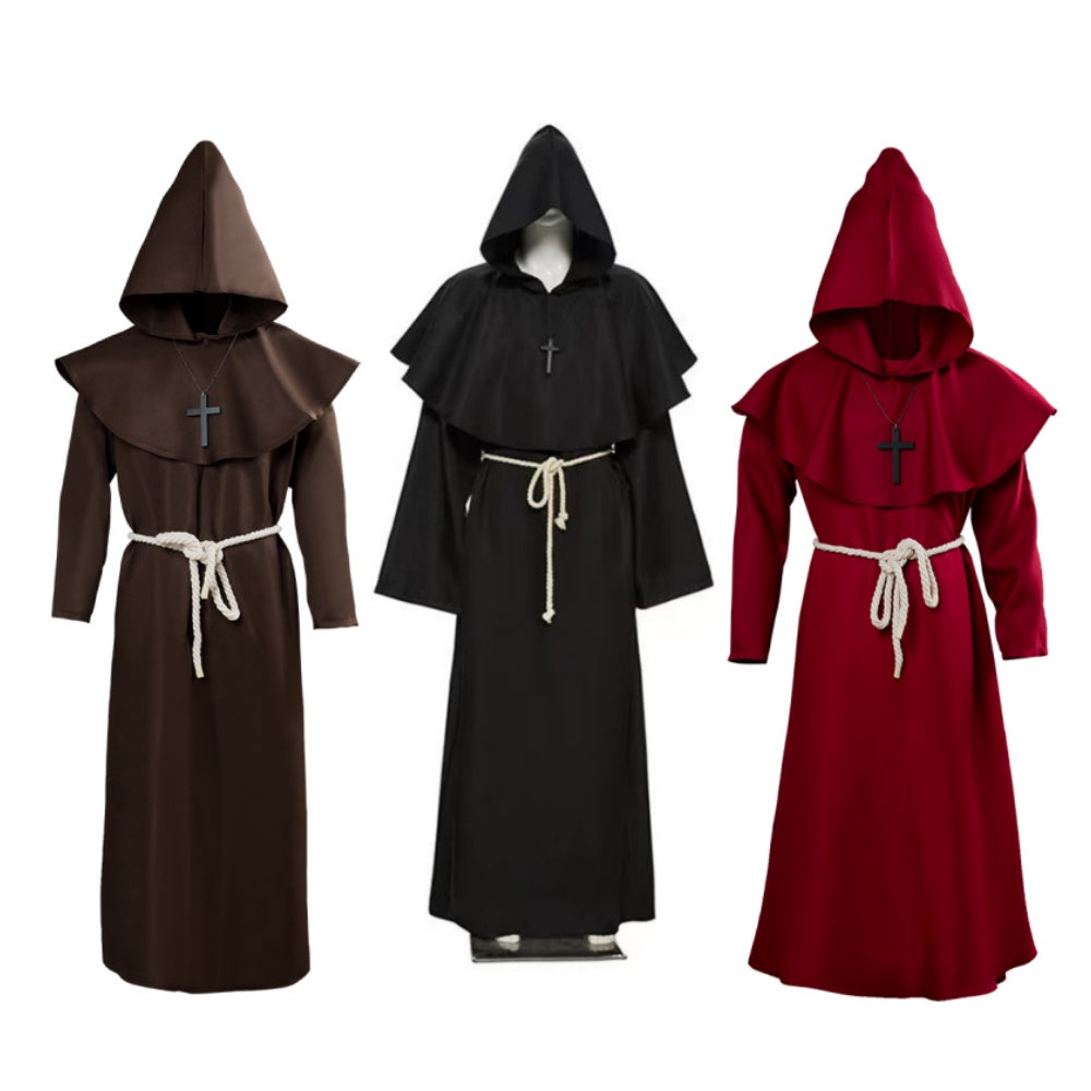 Déguisement Adulte Robe de Prêtre Médiévale pour Mardi Gras