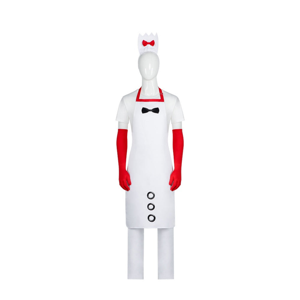 Déguisement Cuisinier Tablier et T-shirt Blanc Homme pour Halloween