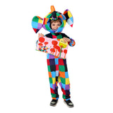 Déguisement Elmer the Patchwork Elephant Combinaison+Couvre-chef Enfant pour Journée Mondiale du Livre