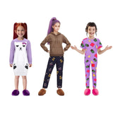 Déguisement Enfant Huntrix Rumi Mira Zoey Pyjama Costume pour Halloween Carnaval