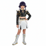 Déguisement Enfant KPop Demon Hunters Huntrix Zoey Golden Tenue Noire Costume