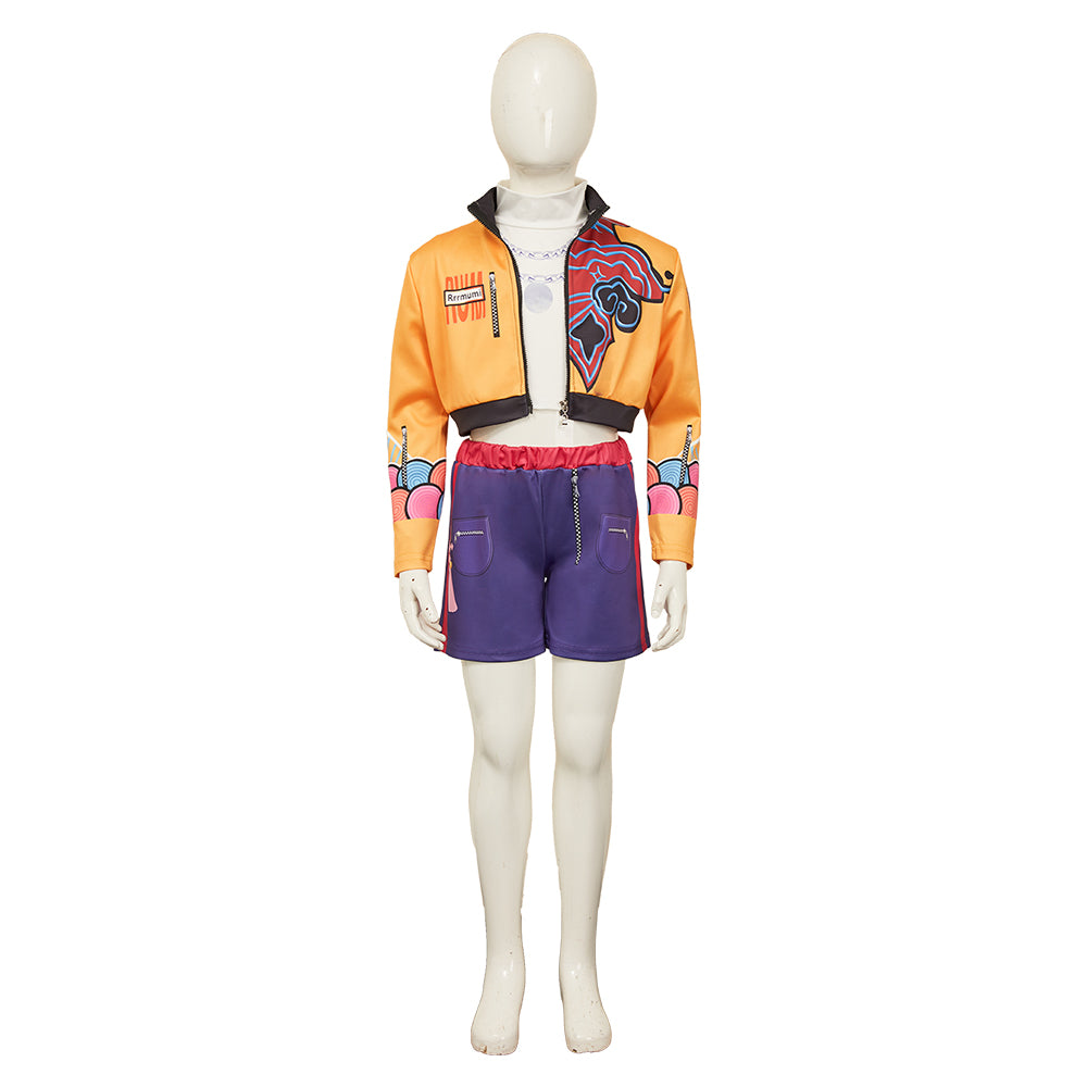 Déguisement Enfant KPop Demon Hunters Rumi Tenue Jaune Costume d'Halloween