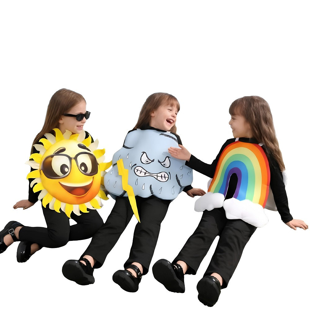Déguisement Enfant Nuage/Arc-en-ciel/Flocon de Neige/Cache-nuage Tenue de Scène 1