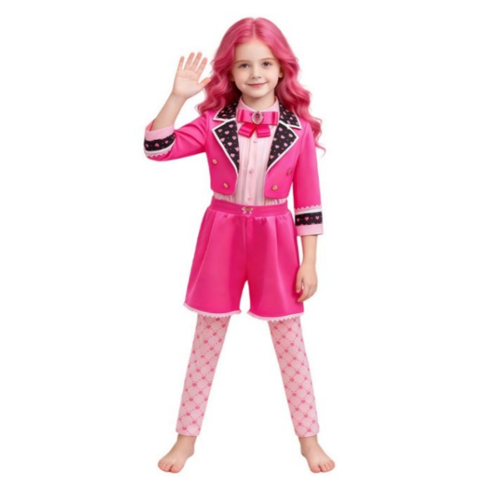Déguisement Enfant Pink Descendants: Wicked Wonderland(2026) Film Cosplay Tenue Rose